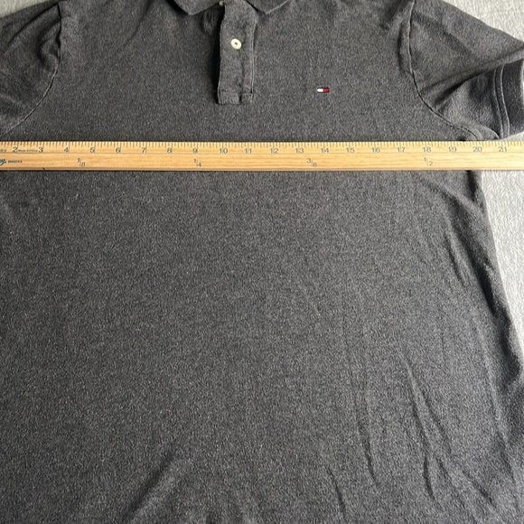 Tommy Hilfiger Men's Gray Polo Shirt - Picture 4 of 6